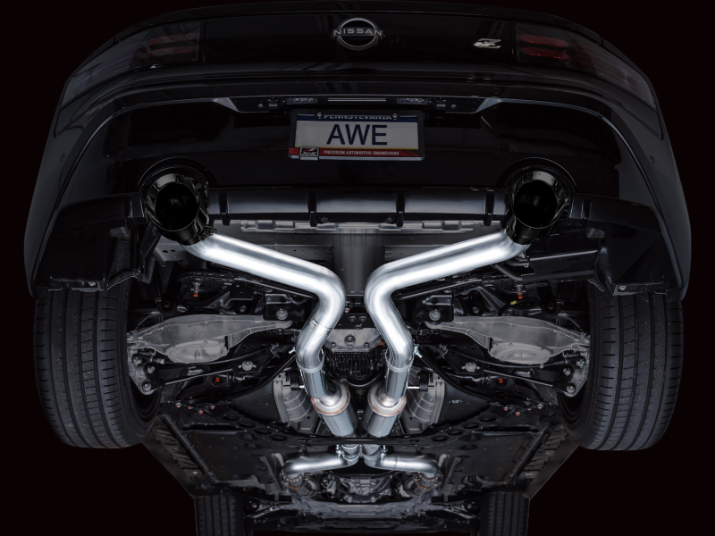 Nissan Z Performance Exhaust - AWE Tuning - Cat Back Track Edition - Diamond Black - `23-`27